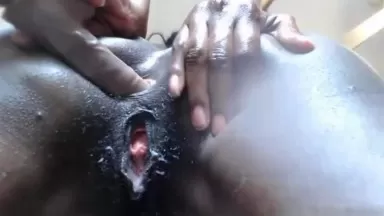 Cool as fuck sexy African hairy nympho Nasie squirting