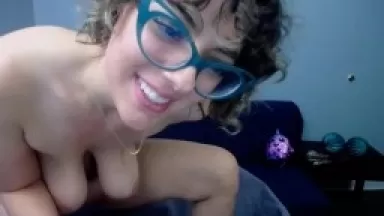 Lil giggle girl Sarandon with natural tits and hairy bush