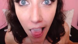 Blue eyed smoking Kendra Koxx gets cum all over your dick