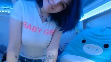 Cute baby girl who loves having her dripping pussy vibed
