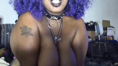 Mistress Roanna Widow with large pair and black ass squirts for the first time